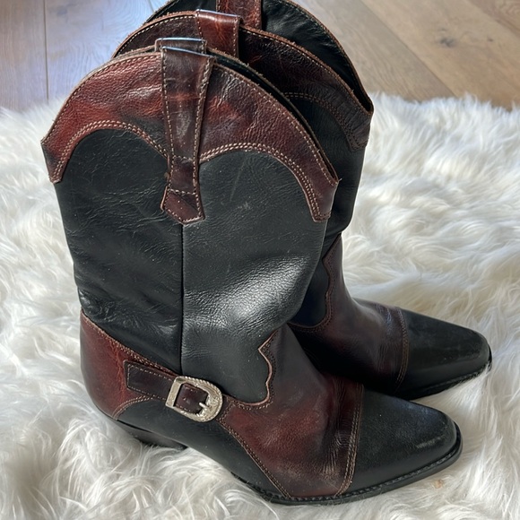 Dingo two-toned cowboy boots Made in Brazil size 8 - Picture 1 of 10